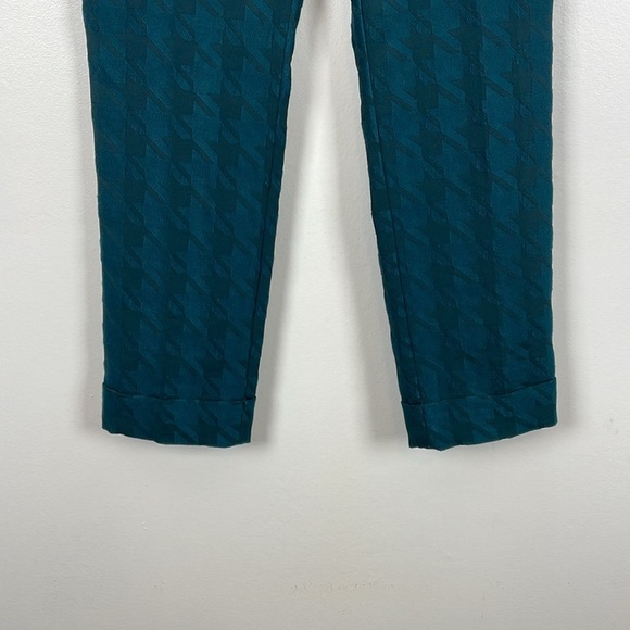 Ann Taylor The Ankle High Rise Pants Womens 4 Faux Cuff Hem 2 Pocket Textured - Picture 2 of 10